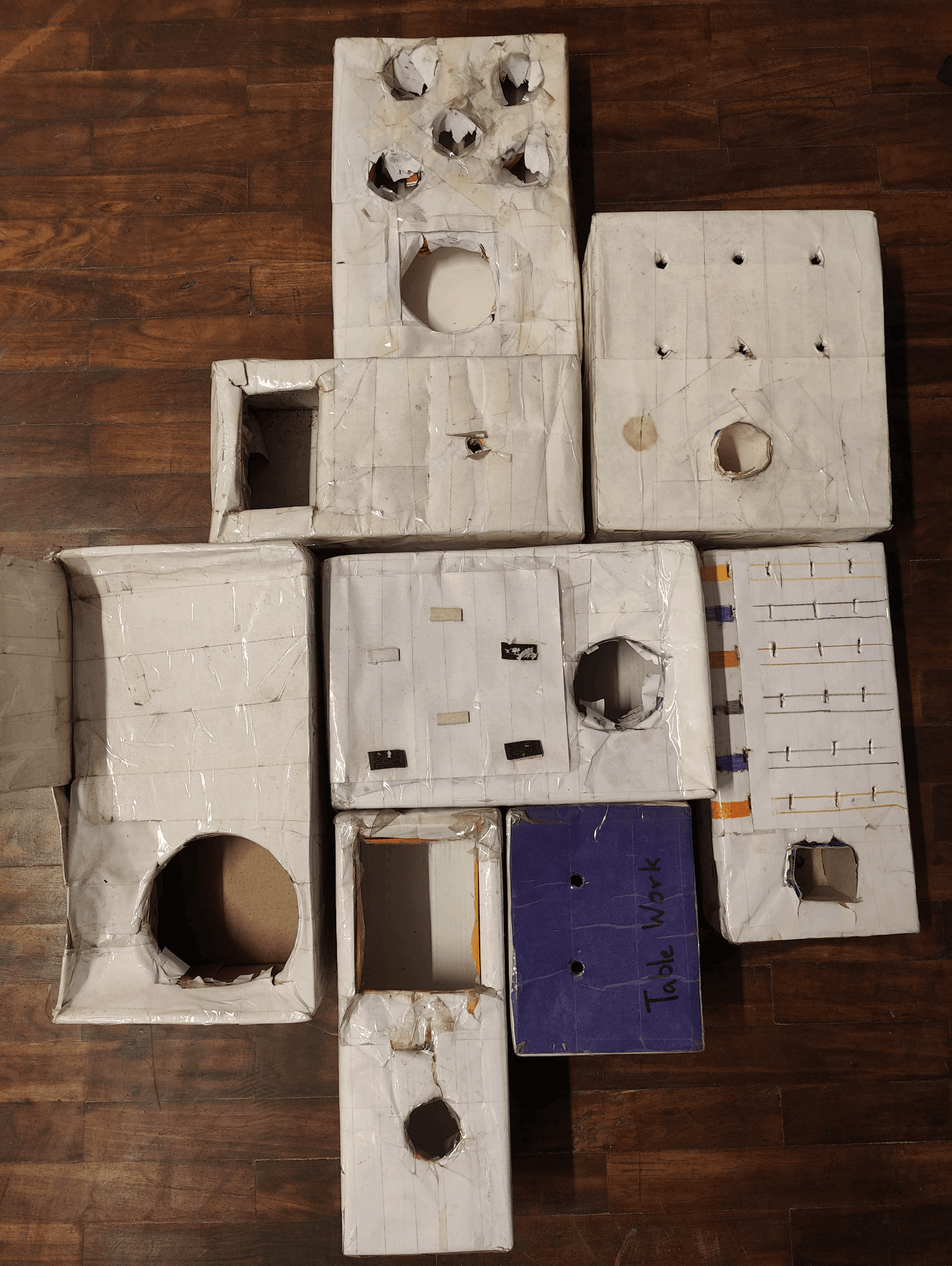Handmade shoe box activities
